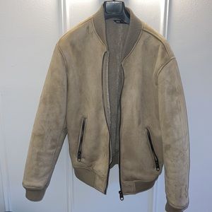Faux Suede Bomber Mens M Zara